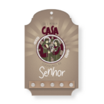 Porta chave Eu e Minha casa serviremos ao Senhor