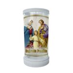 Porta Vela em Vidro e Mármore Sagrada Família 18cm