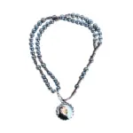 TERÇO PULSEIRA HEMATITA SANTO PADRE PIO