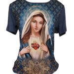 Baby look Sagrado Coração de Jesus