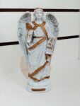 Imagem São Gabriel branco e dourado - 20cm - resina