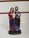 Imagem Sagrada Família 15cm em resina