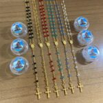 TERÇO CRISTAL NOSSA SENHORA APARECIDA CORES SORTIDAS