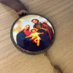 Adorno único medalha Sagrada Família