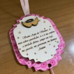 Pêndulo MDF anjinho rosa