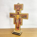 Cruz MDF de São Damião resinada 23cm