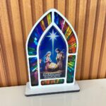 CAPELA MDF VITRAL PRESÉPIO MOD2