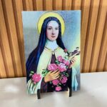 Placa de Mesa MDF resinado - Santa Teresinha