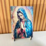 Quadro de Mesa MDF resinado - Nossa Senhora de Guadalupe