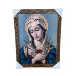 QUADRO COM MOLDURA RESINADO NOSSA SENHORA DAS DORES 44CMX34CM
