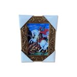 QUADRO COM MOLDURA RESINADO SÃO JORGE 20,5X15,5