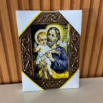 QUADRO COM MOLDURA RESINADO SÃO JOSÉ 20,5X15