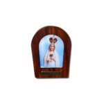 ADORNO DE MESA MADEIRA RESINADA NOSSA SENHORA DE FÁTIMA 11CM