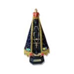 IMAGEM NOSSA SENHORA APARECIDA DE PLÁSTICO COM MANTO E STRASS MOD2 20CM