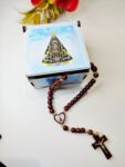Terço na caixa MDF Nossa Senhora Aparecida